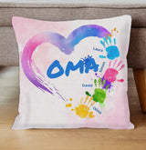 Personalisiertes Kissen - Omas Herz