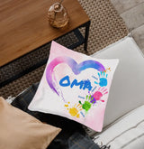 Personalisiertes Kissen - Omas Herz