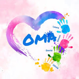 Personalisiertes Kissen - Omas Herz
