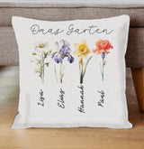 Personalisiertes Kissen - Omas Garten