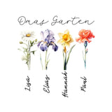 Personalisiertes Kissen - Omas Garten