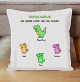 Personalisiertes Kissen - Papasaurus