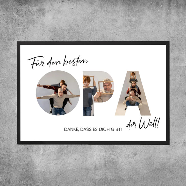 Personalisiertes Poster - Für die besten Opa der Welt