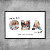 Personalisiertes Poster - Für die beste Oma der Welt