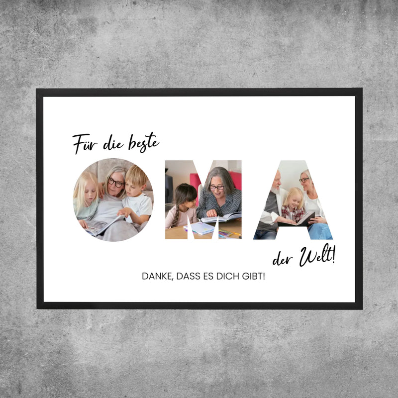 Personalisiertes Poster - Für die beste Oma der Welt