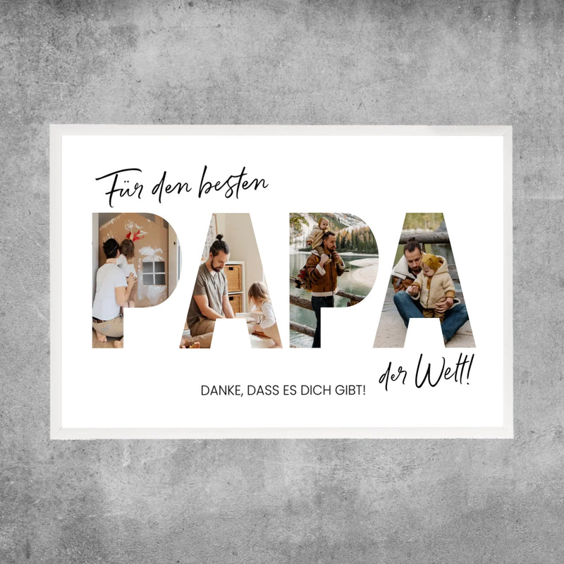 Personalisiertes Poster - Für den besten Papa der Welt