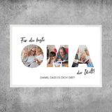 Personalisiertes Poster - Für die beste Oma der Welt