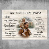Personalisiertes Poster - An unseren Papa