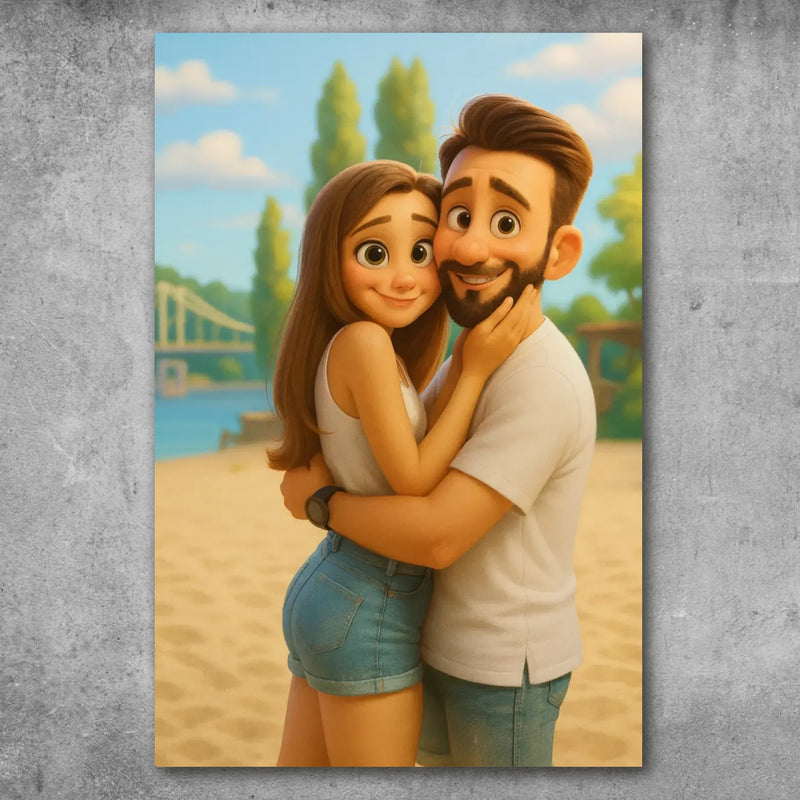 Personalisiertes Poster - Portrait im Disney-Stil