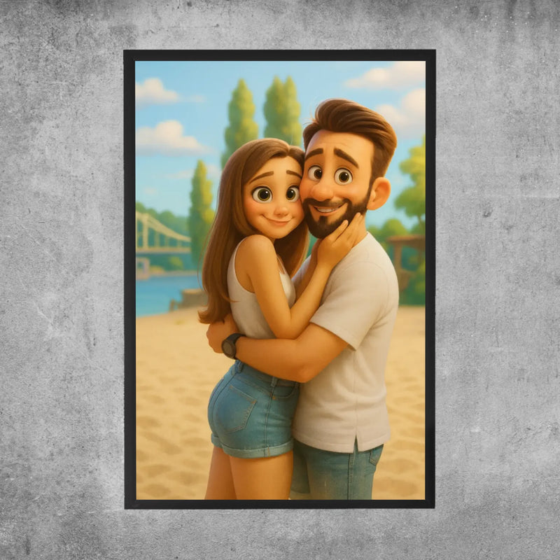 Personalisiertes Poster - Portrait im Disney-Stil