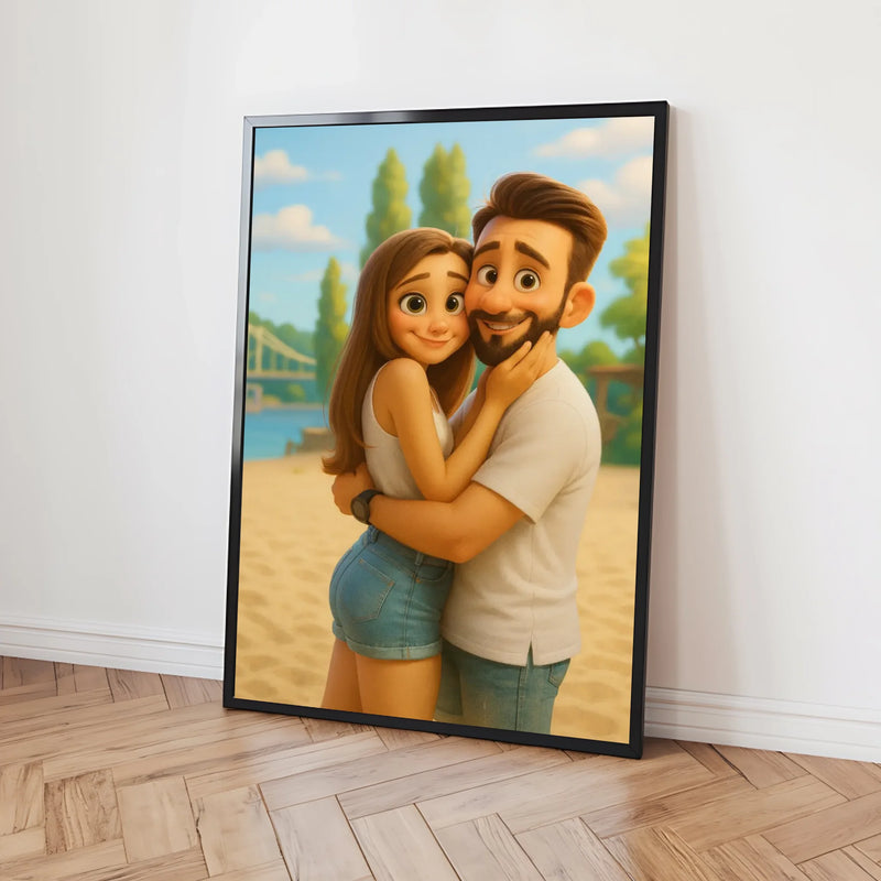 Personalisiertes Poster - Portrait im Disney-Stil