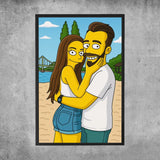 Personalisiertes Poster - Portrait im Simpsons-Stil