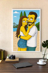 Personalisiertes Poster - Portrait im Simpsons-Stil