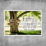 Personalisiertes Poster - Familienbaum