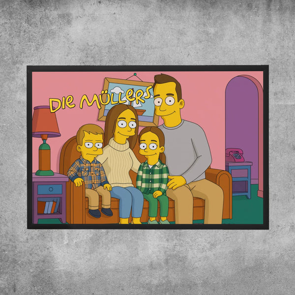Personalisiertes Poster - Simpsons Familie