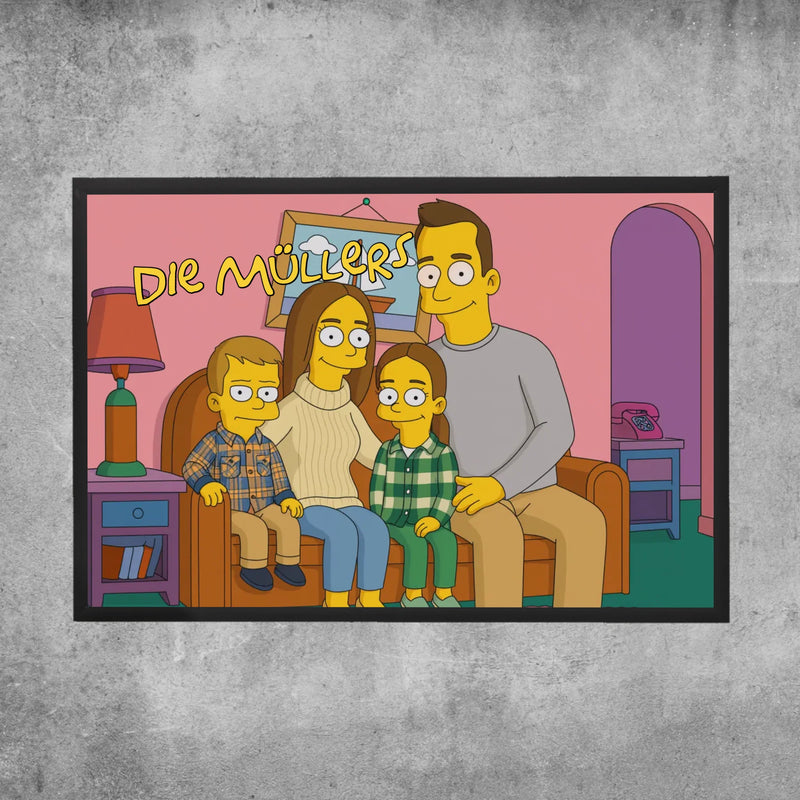 Personalisiertes Poster - Simpsons Familie