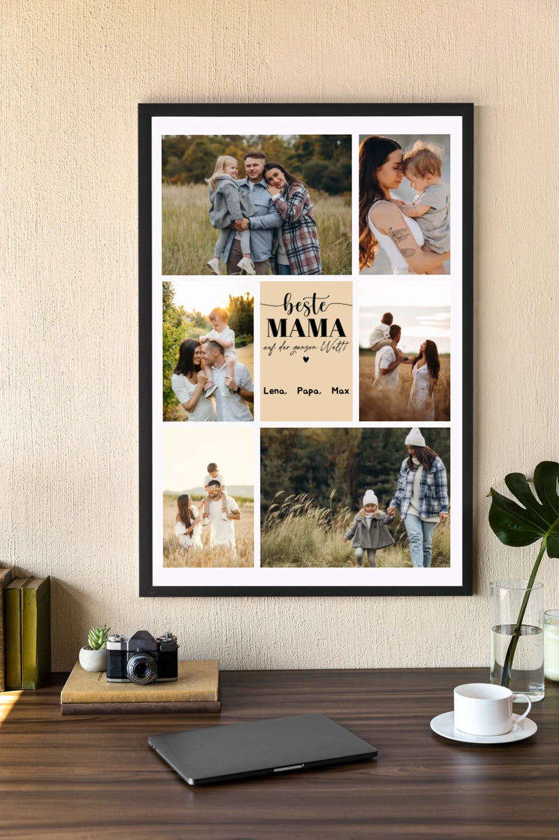 Personalisiertes Poster - Beste Mama