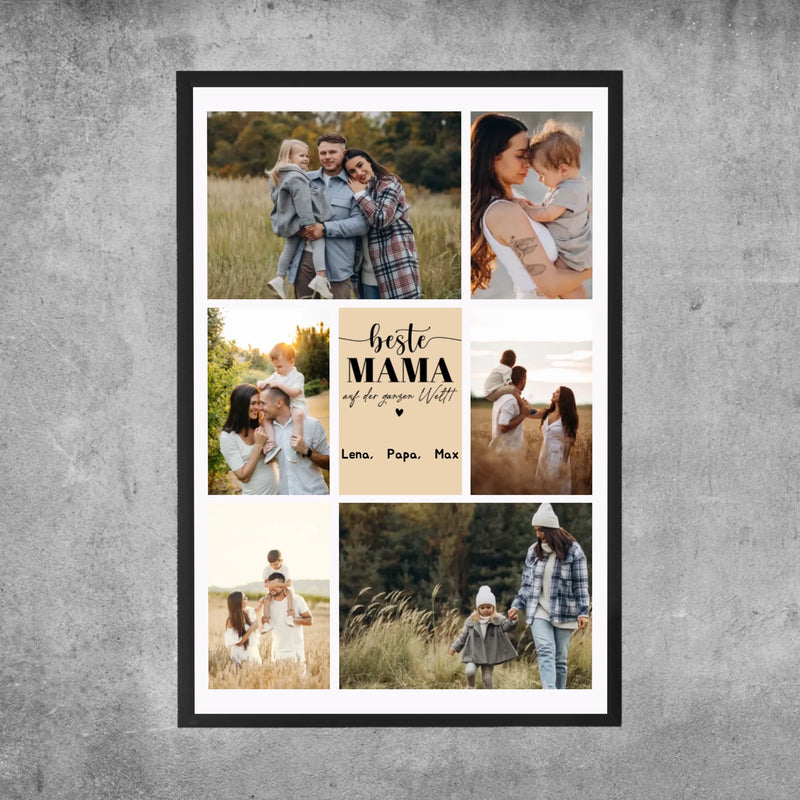 Personalisiertes Poster - Beste Mama