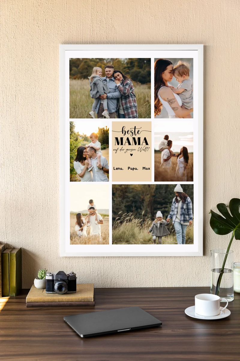Personalisiertes Poster - Beste Mama