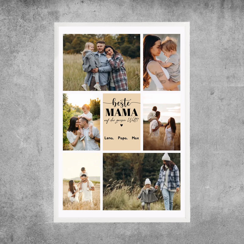 Personalisiertes Poster - Beste Mama