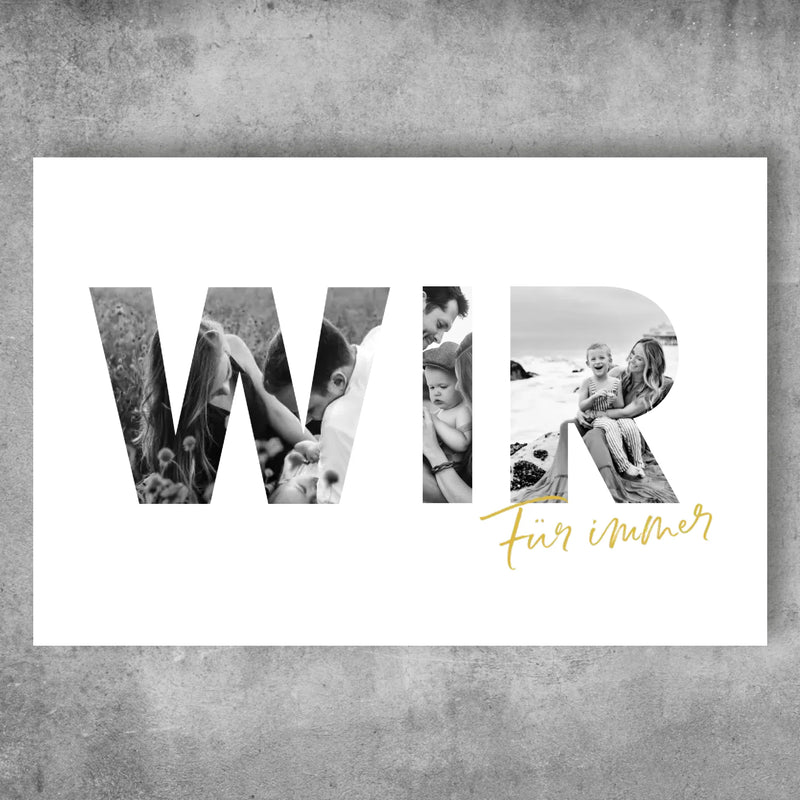Personalisiertes Poster - Wir