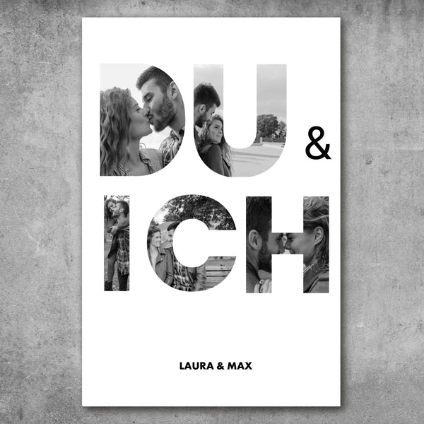 Personalisiertes Poster - Du & Ich