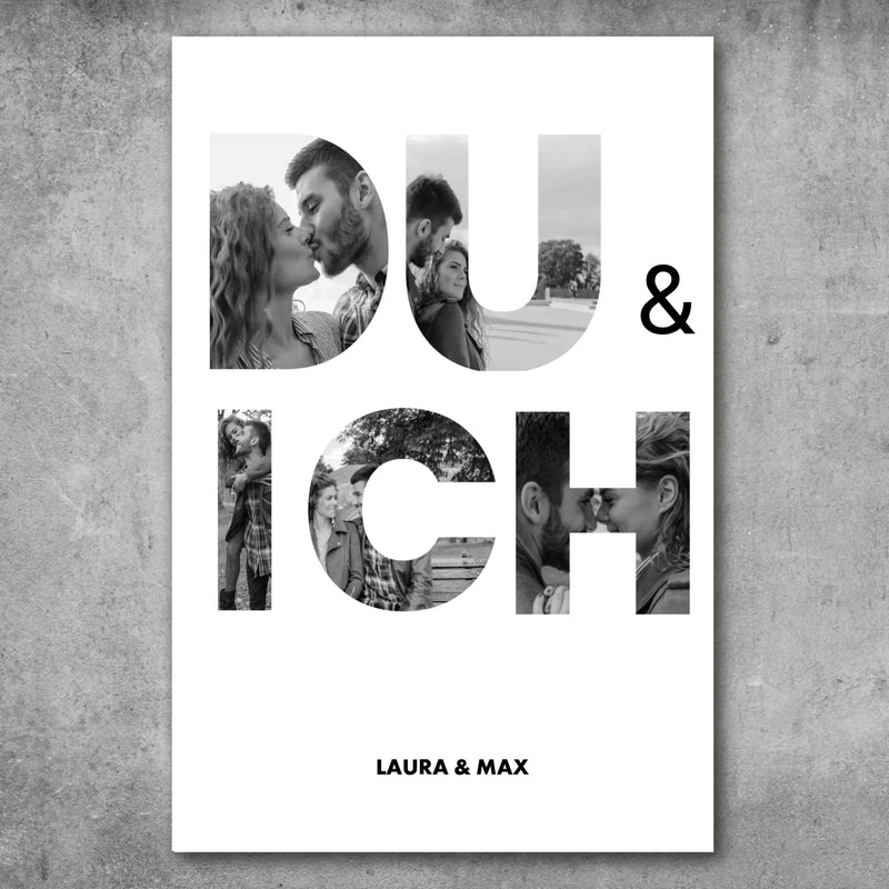 Personalisiertes Poster - Du & Ich