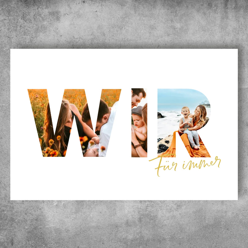 Personalisiertes Poster - Wir