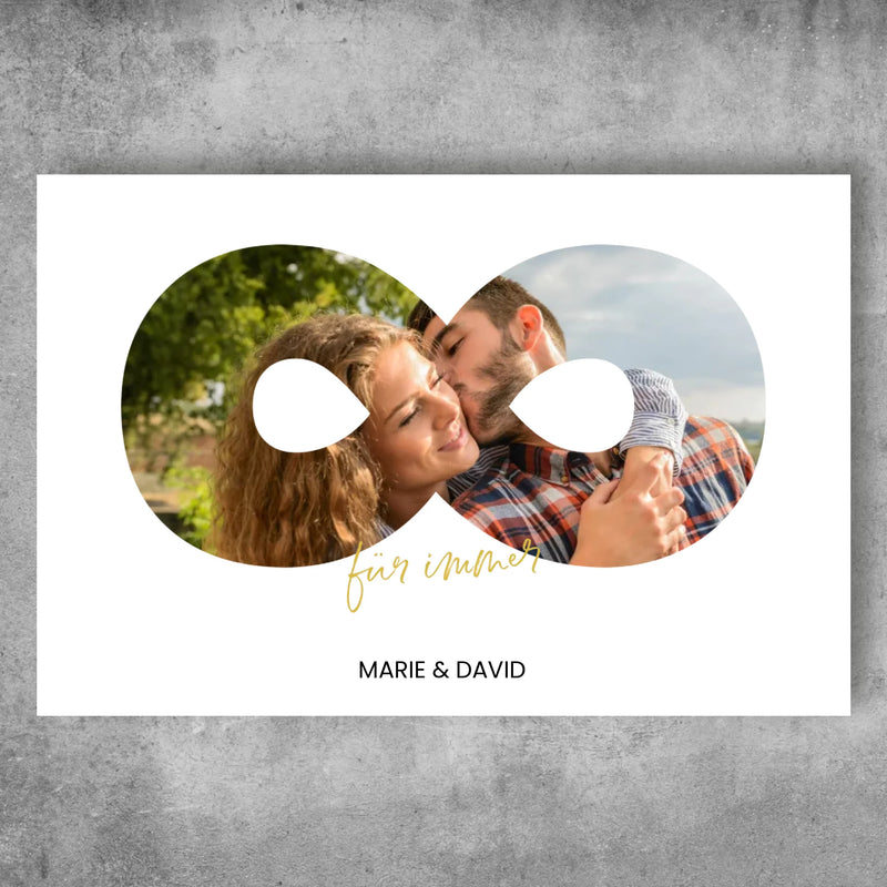 Personalisiertes Poster - Für immer