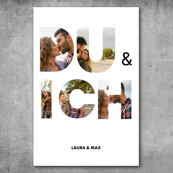 Personalisiertes Poster - Du & Ich