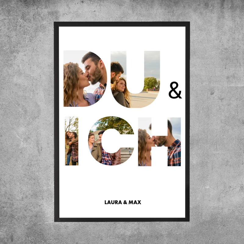 Personalisiertes Poster - Du & Ich