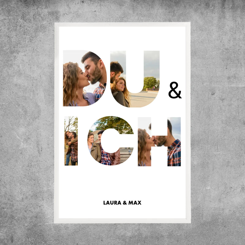 Personalisiertes Poster - Du & Ich