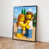 Personalisiertes Poster - Portrait im Lego-Stil