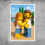 Personalisiertes Poster - Portrait im Lego-Stil