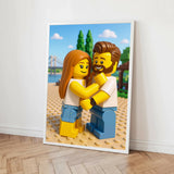 Personalisiertes Poster - Portrait im Lego-Stil