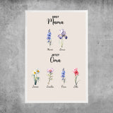 Personalisiertes Poster - Erst Mama, Jetzt Oma