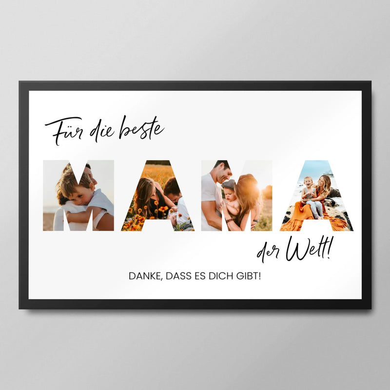 Mockup für Poster Schwarzer Rahmen