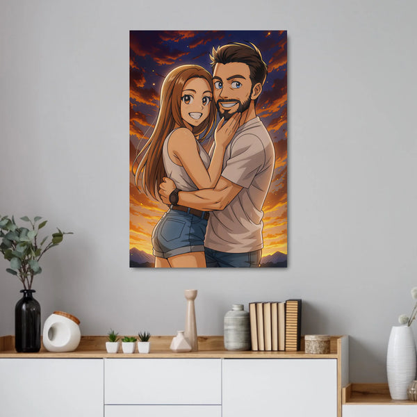 Personalisiertes Poster - Portrait im Anime-Stil