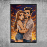 Personalisiertes Poster - Portrait im Anime-Stil