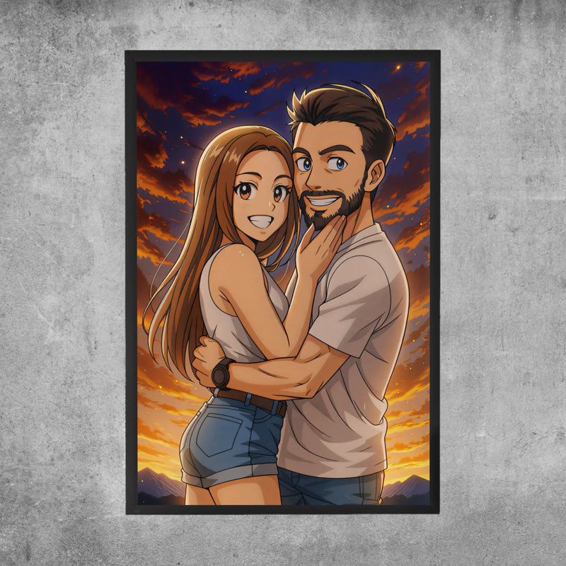 Personalisiertes Poster - Portrait im Anime-Stil
