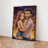 Personalisiertes Poster - Portrait im Anime-Stil