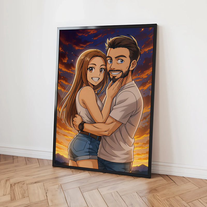 Personalisiertes Poster - Portrait im Anime-Stil