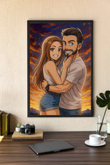 Personalisiertes Poster - Portrait im Anime-Stil