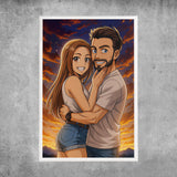 Personalisiertes Poster - Portrait im Anime-Stil