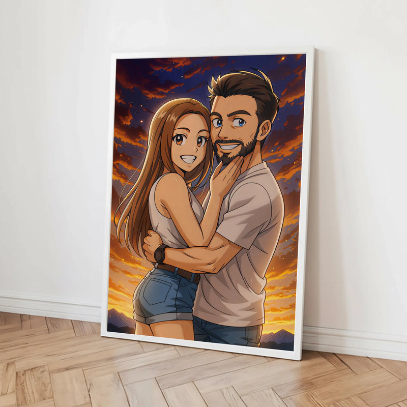 Personalisiertes Poster - Portrait im Anime-Stil