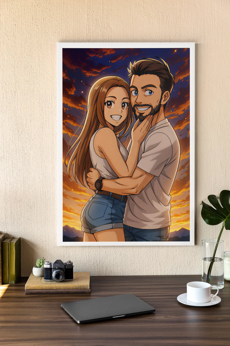 Personalisiertes Poster - Portrait im Anime-Stil