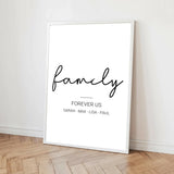 Personalisiertes Poster - Familie