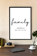 Personalisiertes Poster - Familie