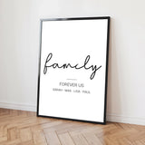 Personalisiertes Poster - Familie