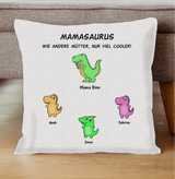 Personalisiertes Kissen - Mamasaurus